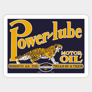 Power Lube Motor Oil old sign reproduction Sticker